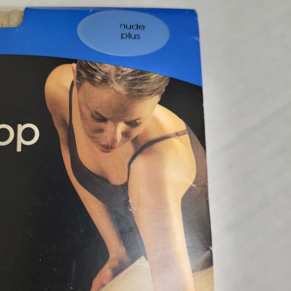 George Fashion Pinstripe Control Top Legwear Nude Plus Size Tights Hosiery - Picture 3 of 6